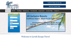 Desktop Screenshot of lavishescape.com