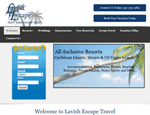 Tablet Screenshot of lavishescape.com